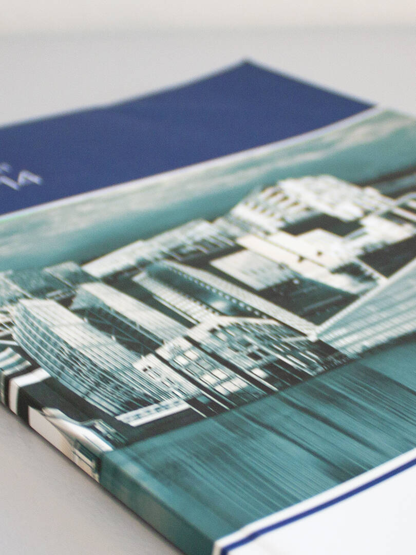 katalog Årsrapport med kendte danske bygninger - panorama - grafisk assistance